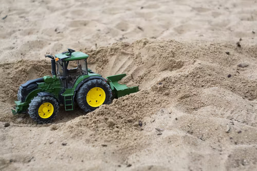 a toy in the sand