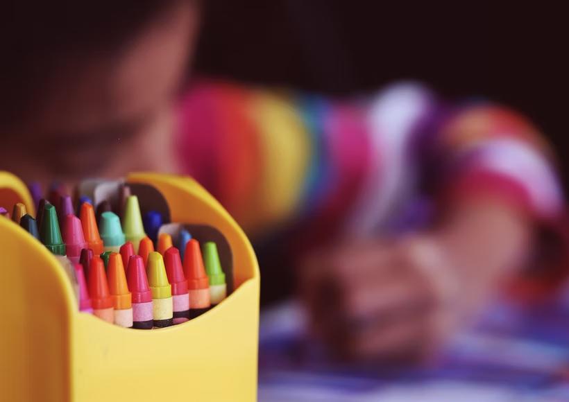 crayons in a jar